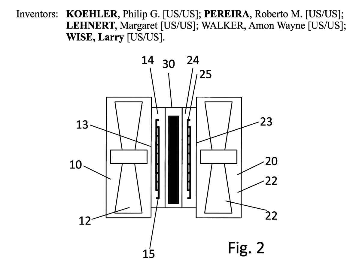 Figure from the UF bed bug control patent listing Larry Wise as an inventor